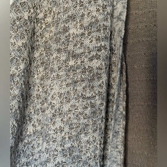 World Market One Size Kimono Cardigan Poncho Duster L XL 1X 2X 3X Pockets Taupe - Picture 6 of 12